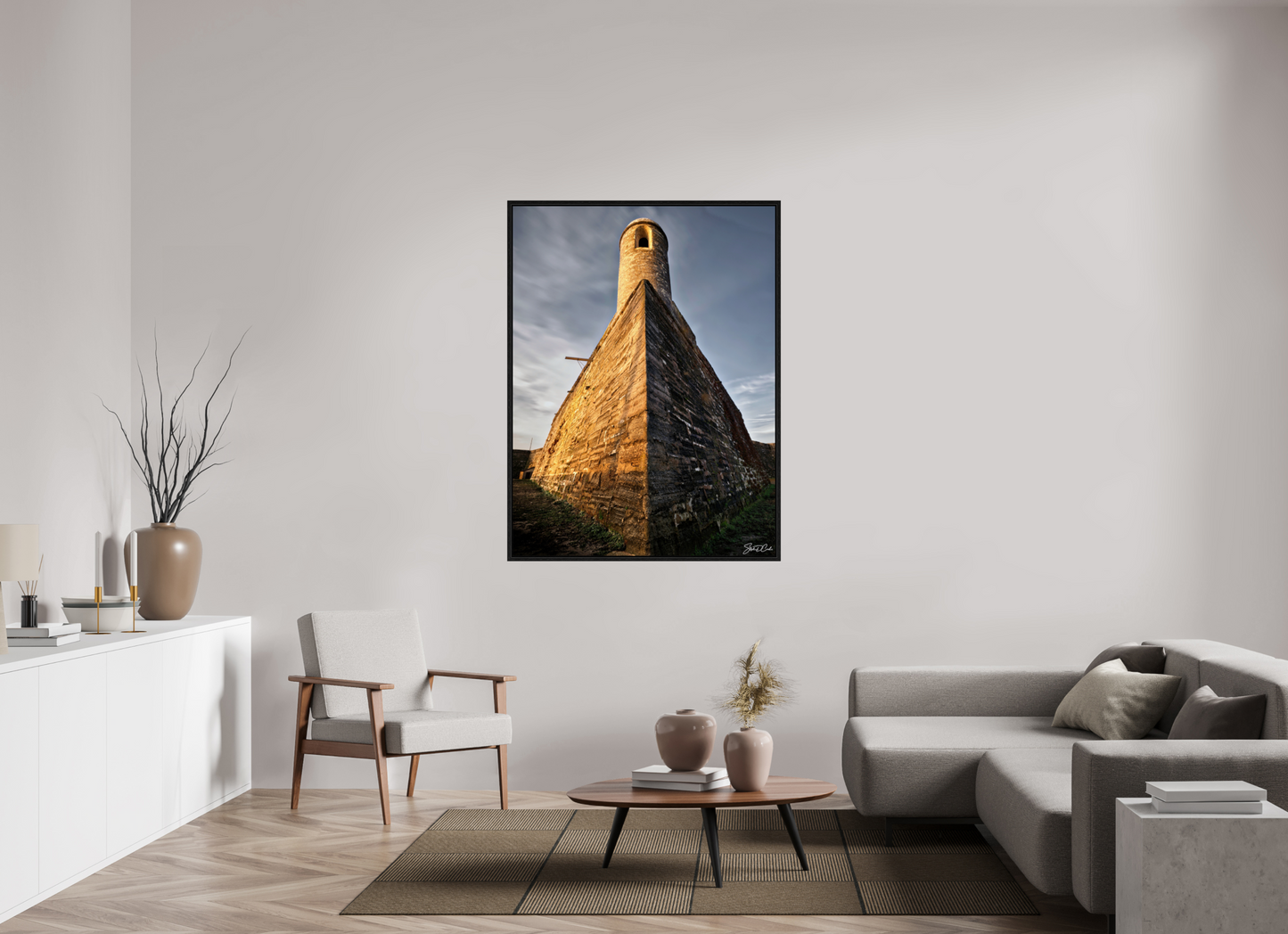 42 x 56″, Color Tower of Stone and Sky
