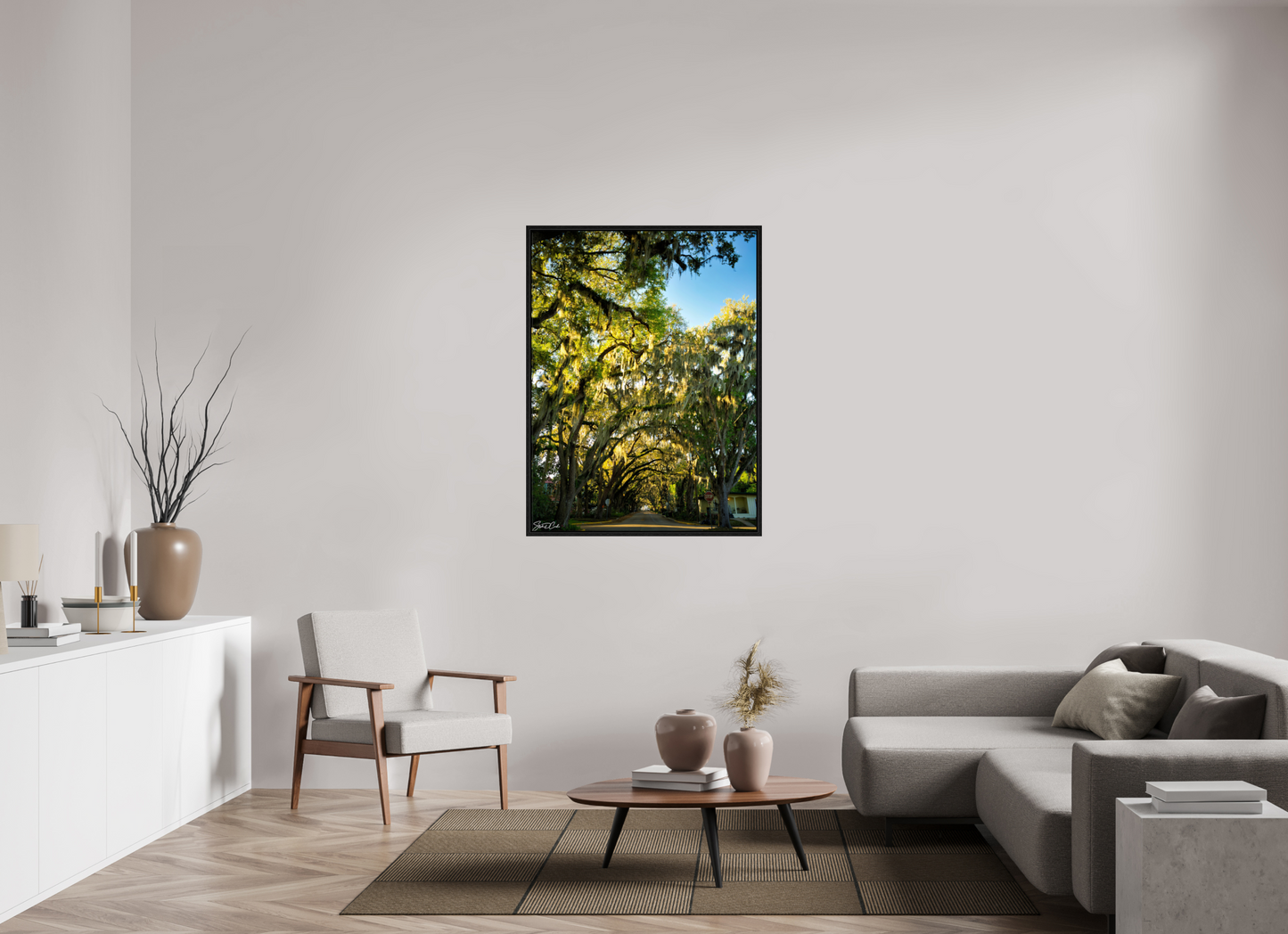 36 x 48″, Floater Frame Magnolia Morning