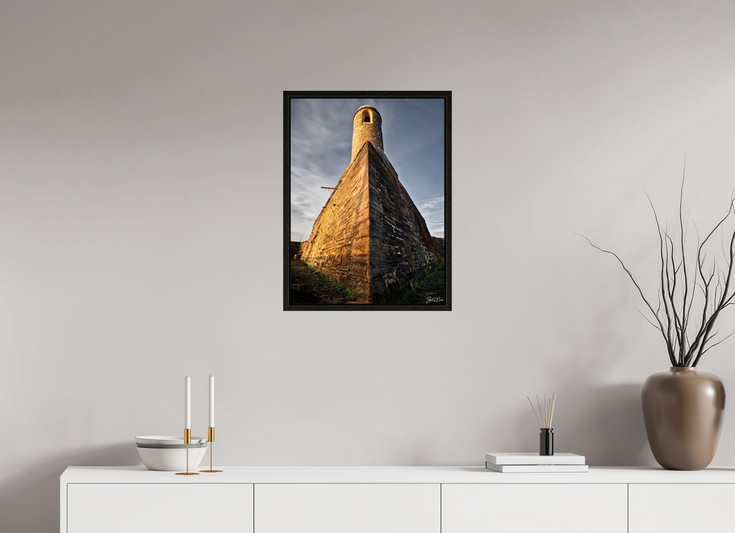 18 x 24″, Color Tower of Stone and Sky