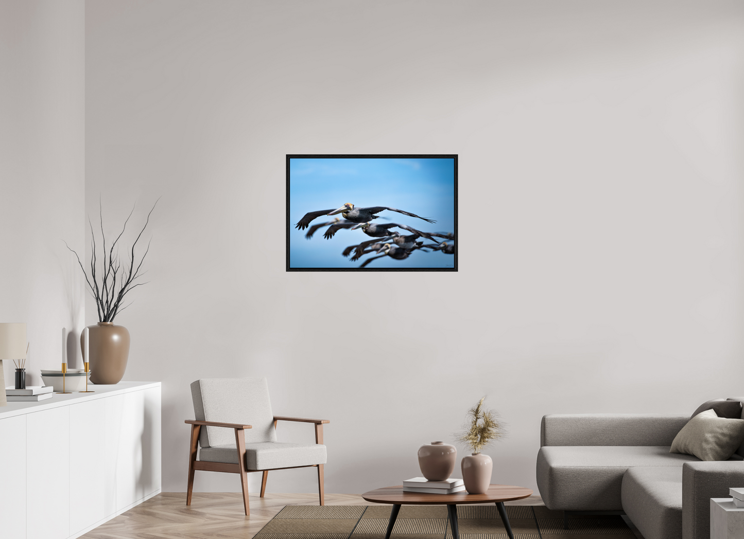 36 x 24″, Floater Frame Coastal Drift