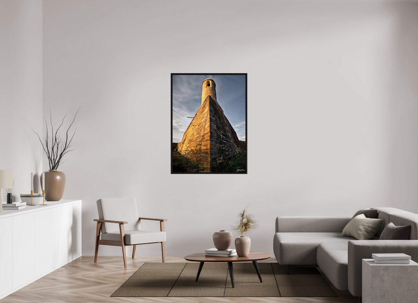 36 x 48″, Color Tower of Stone and Sky