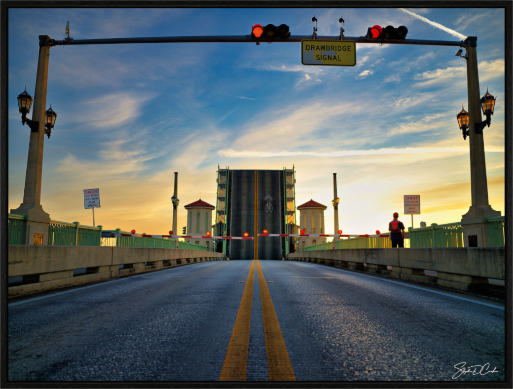 Main image Drawbridge Signal at Sunrise