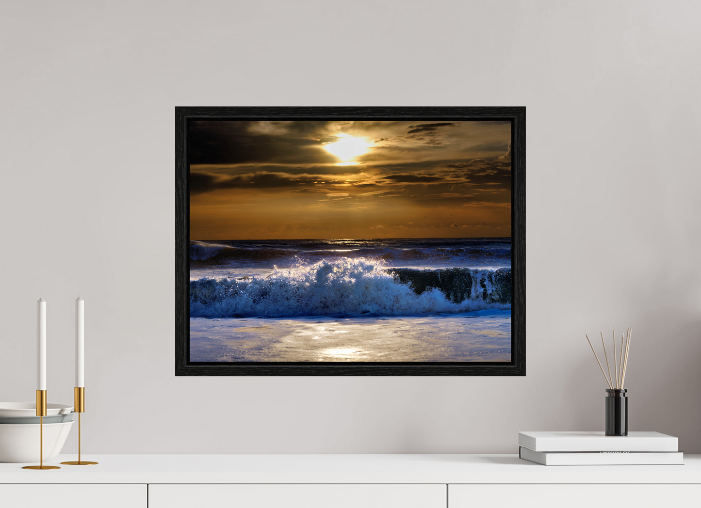 20 x 15″, Floater Frame Dawn's First Surge