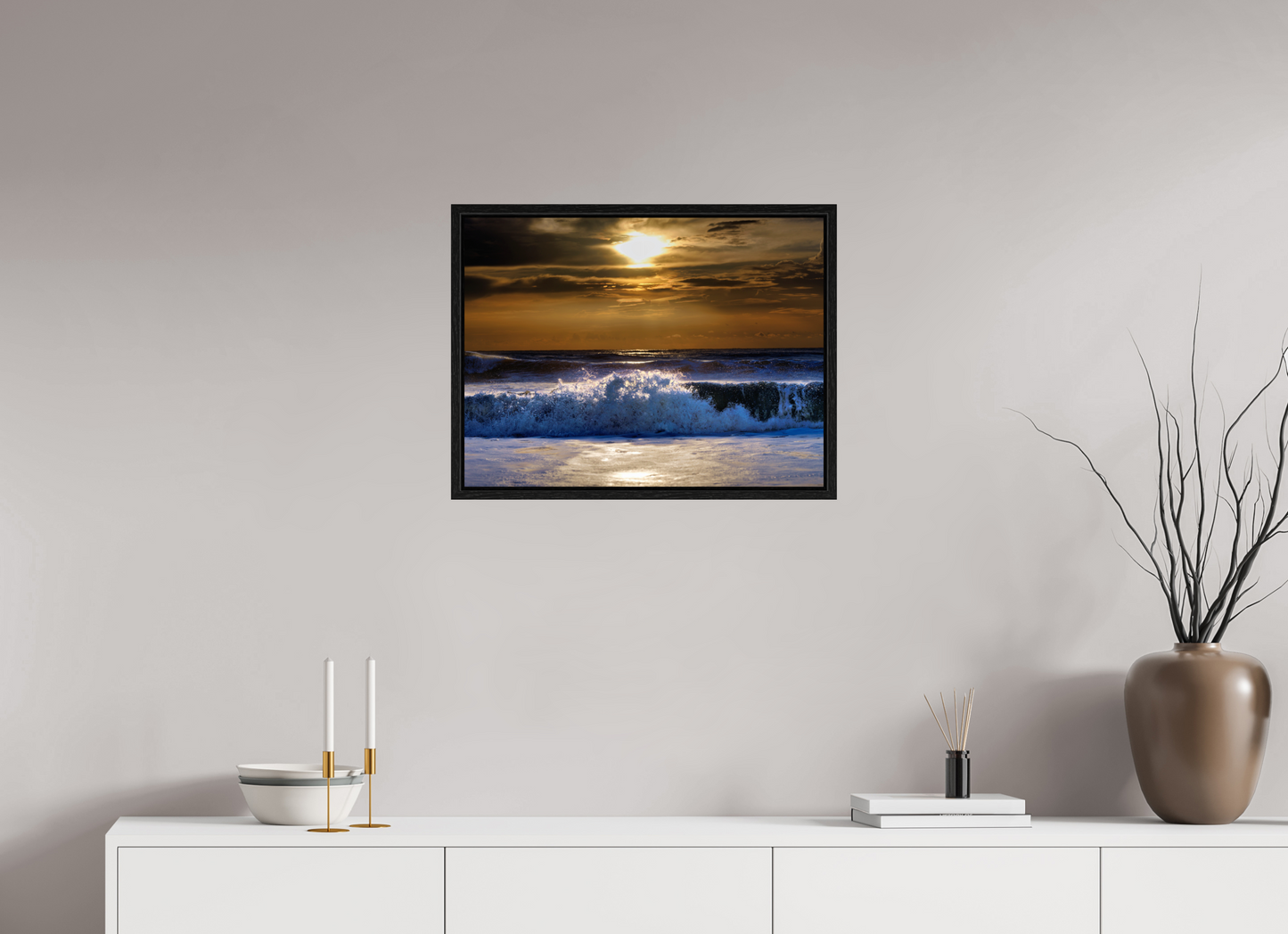 24 x 18″, Floater Frame Dawn's First Surge